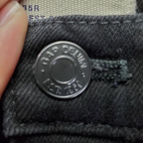 Gap Jeans Women’s 35R Black Best Girlfriend Relaxed Fit Stretch Denim - Picture 9 of 11